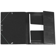 IBERPLAS CARPETA GOMAS PVC SOLAPAS FOLIO NEGRO 343CS-00